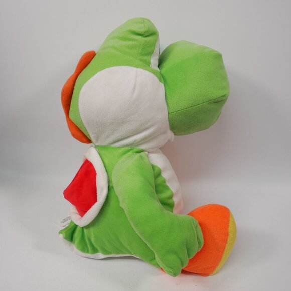 Super Mario Yoshi Green 14" Jumbo Plush Toy Nintendo Stuffed Animal - Picture 4 of 5